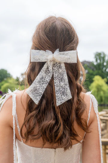 Camellia & Butterfly Hair Bow