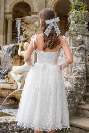 Camellia & Butterfly Hair Bow