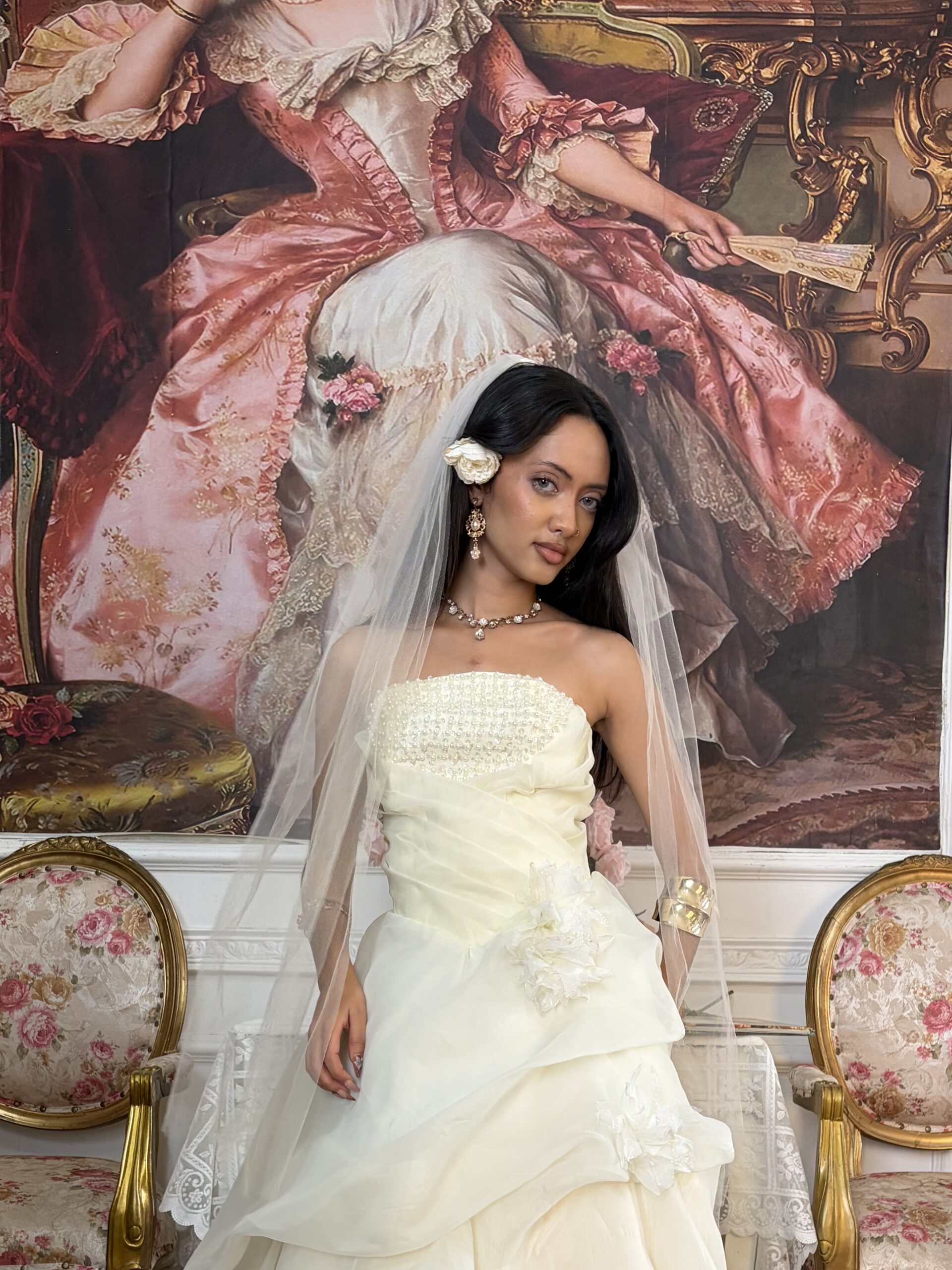 Simple Cream Veil