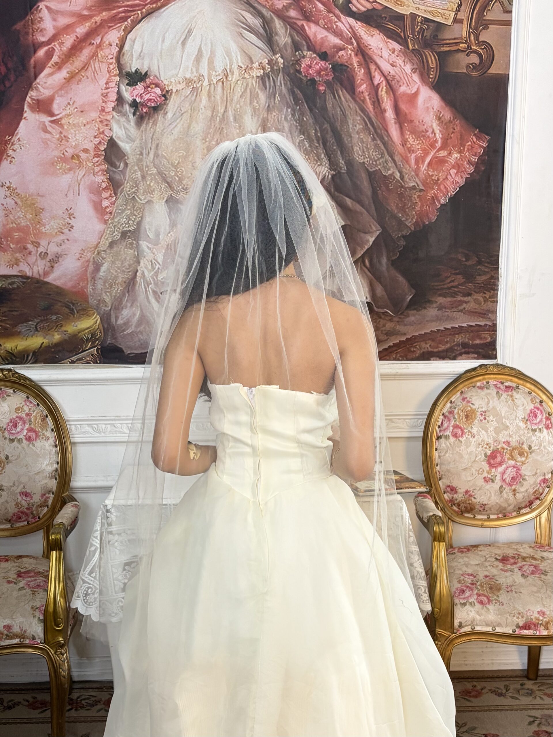 Simple Cream Veil
