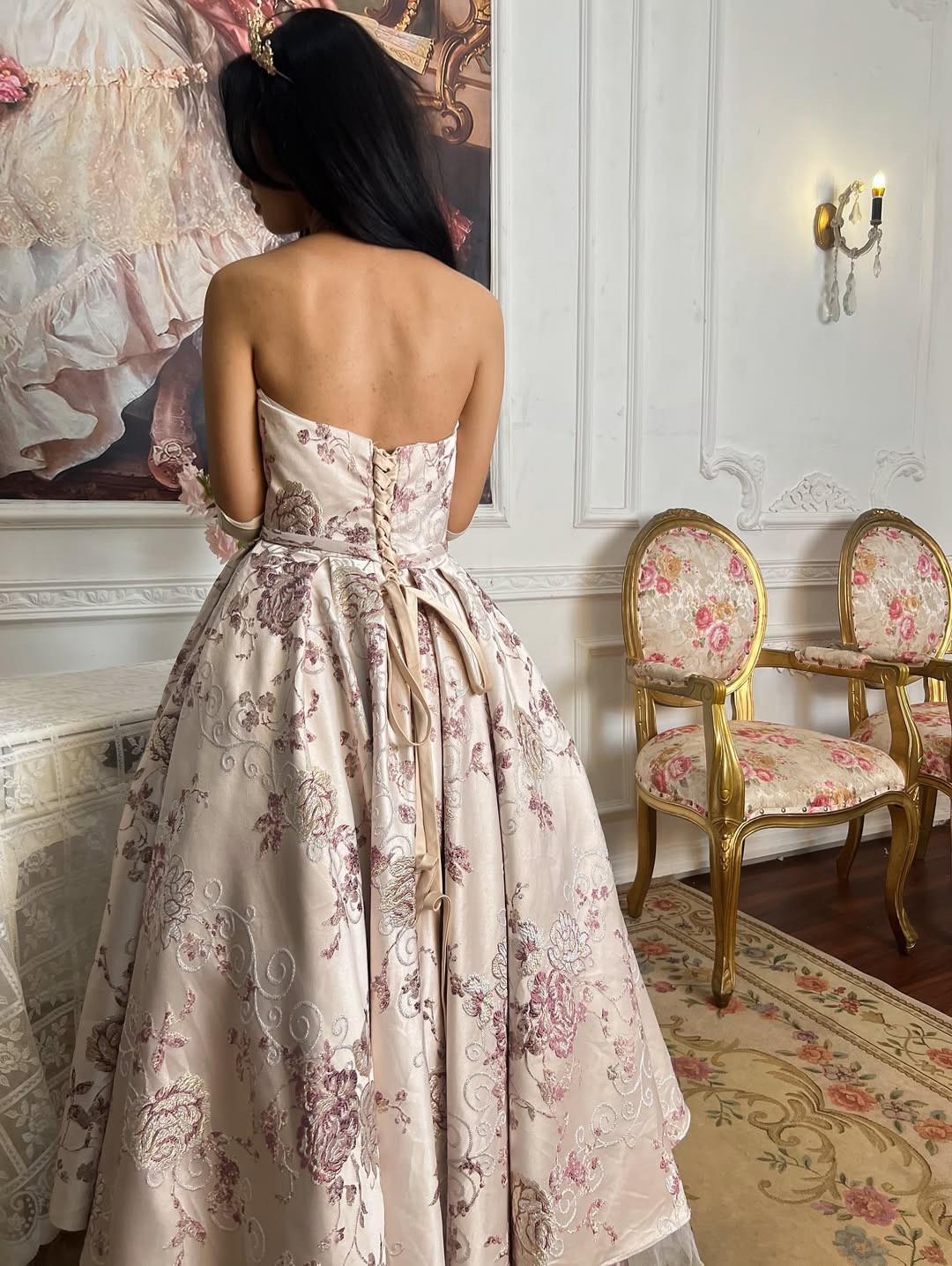 Jacquard de Rose