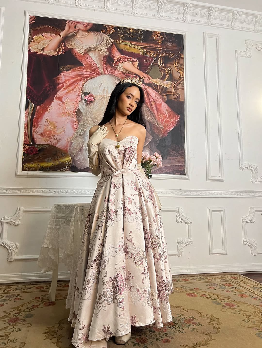 Jacquard de Rose
