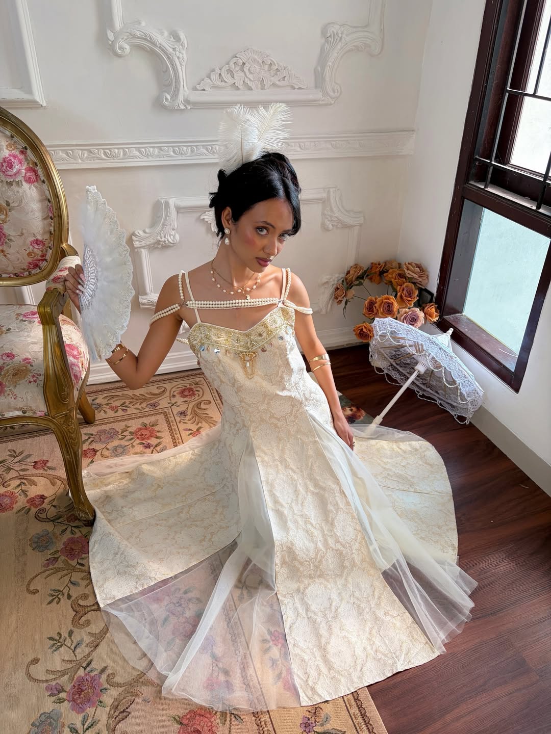 Meet — “Lumière de Perle”From Chapter I — Royal ReverieNow available to rent.This gown is rende (1)