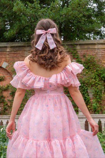 Rose Wing Hair Bow