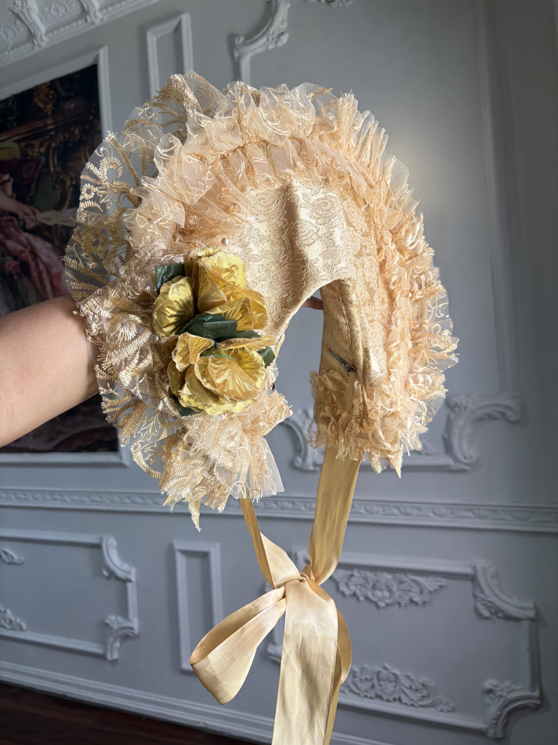 Gold Bonnet Hat