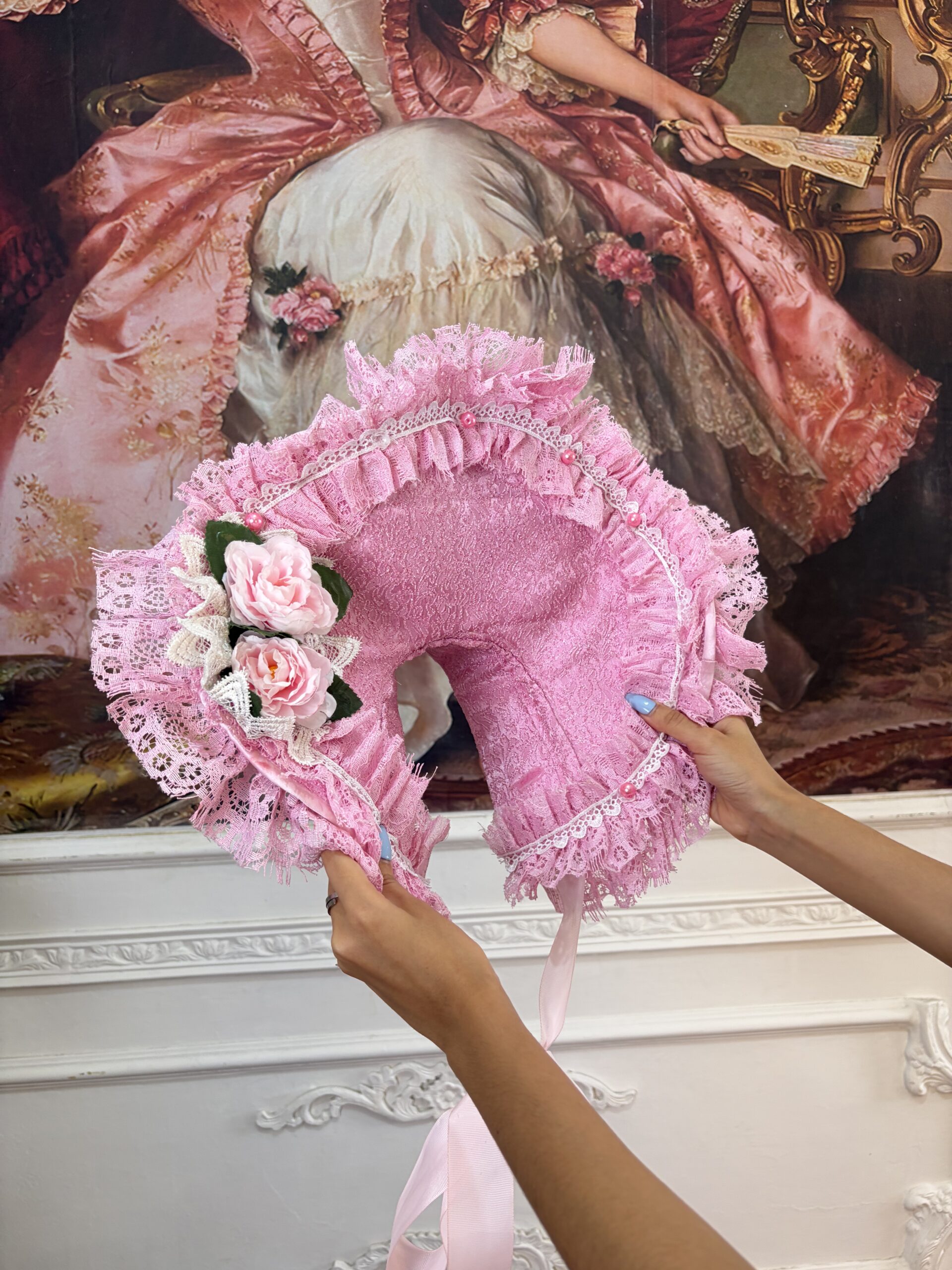 Pink Bonnet Hat