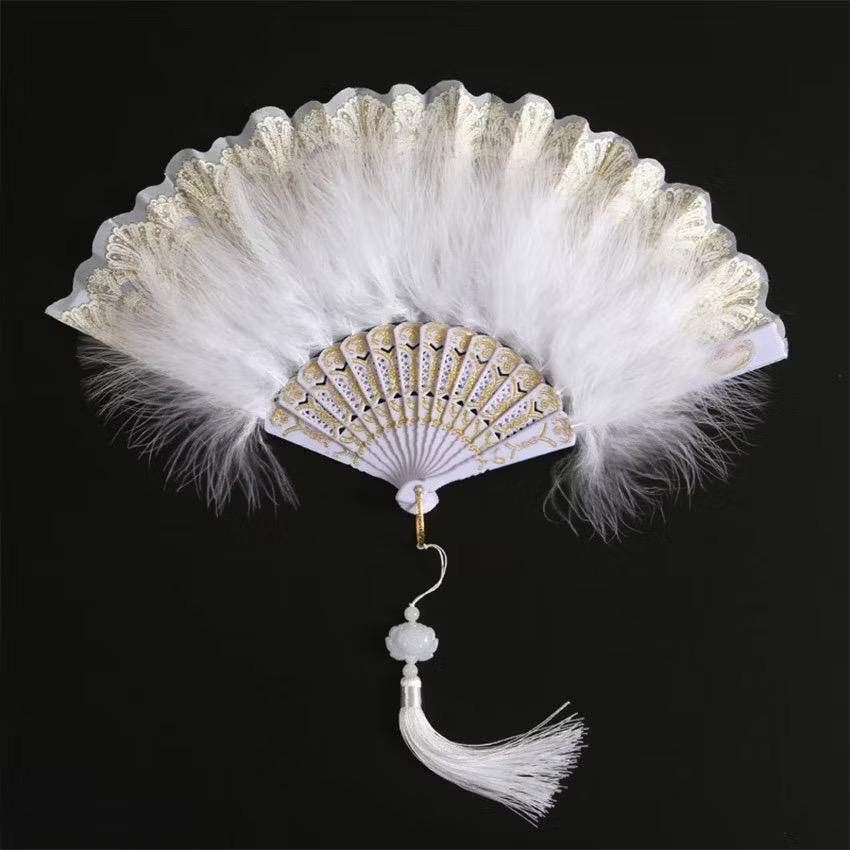 Feather White Fan