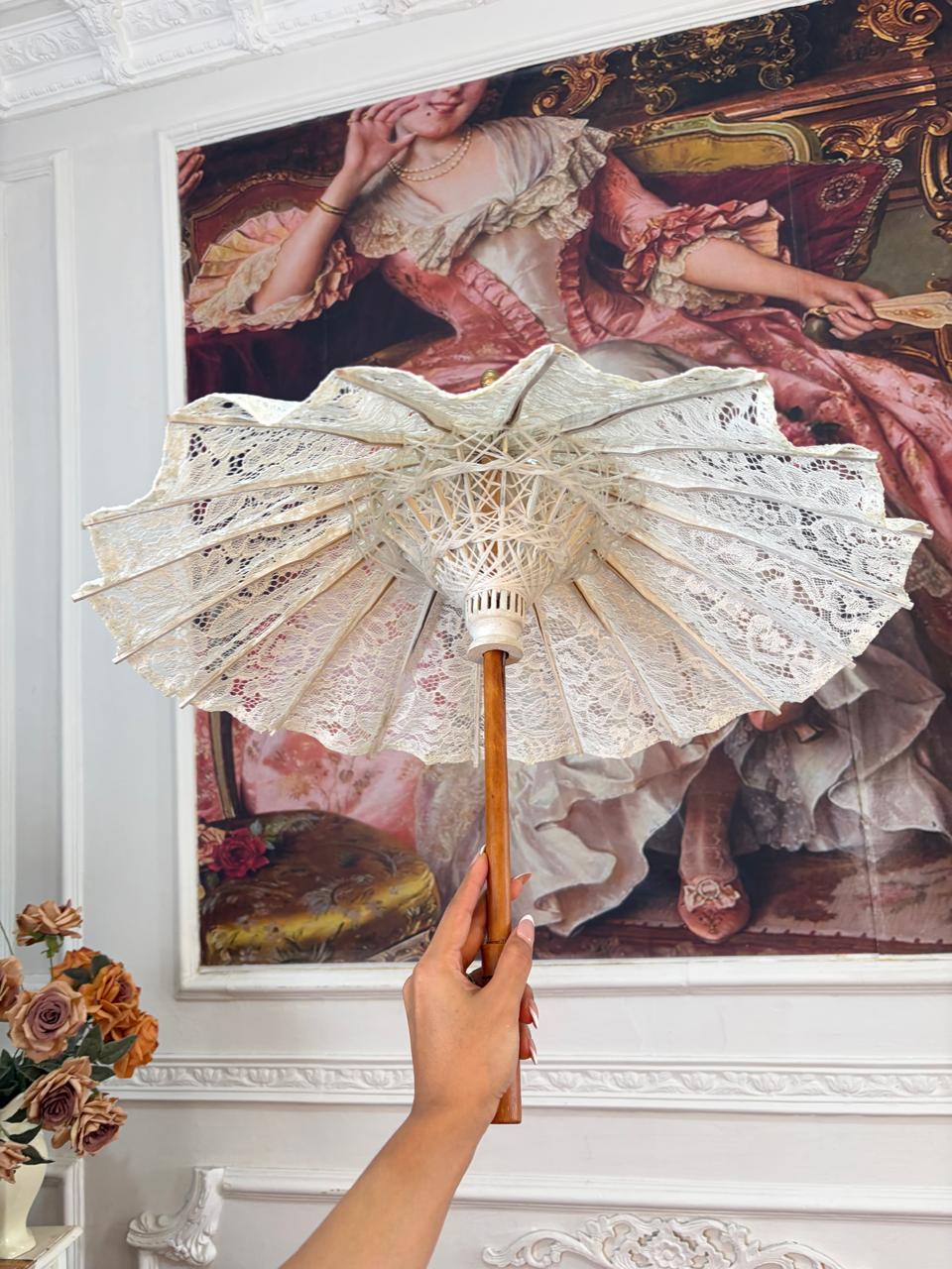 Ivory Cream Parasol