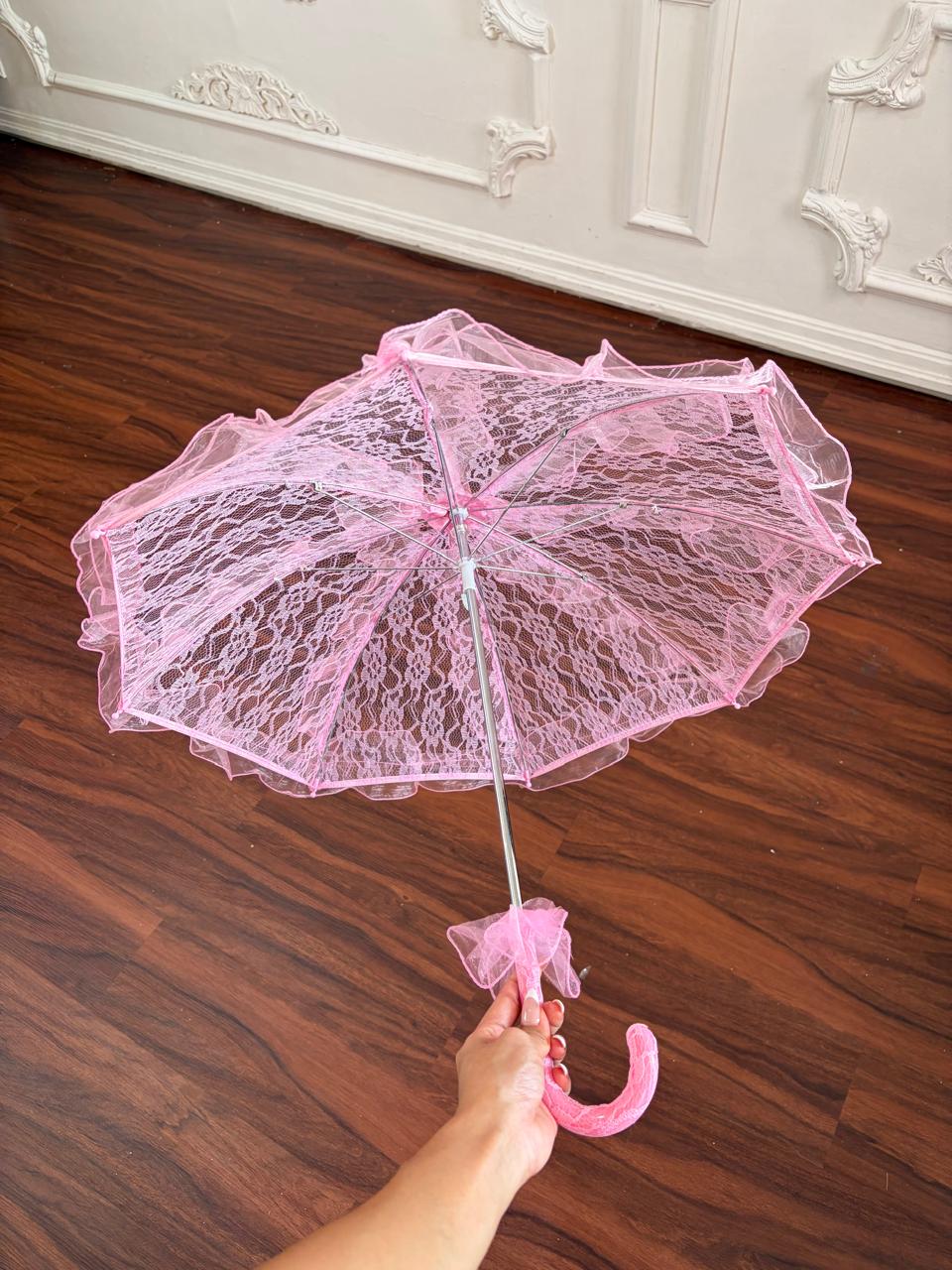 Pink Lace Parasol