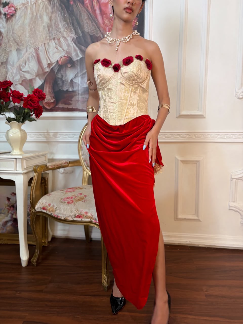 Wild Rosa in Spain Corset Dress